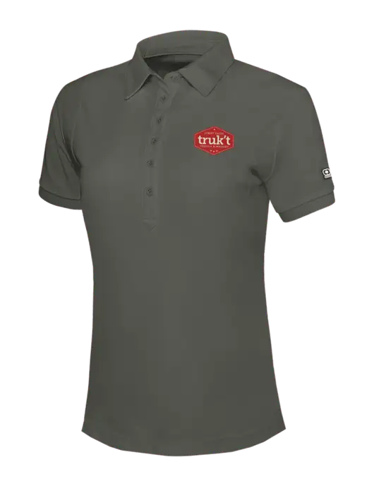 OGIO Womens Medium Grey Jewel Polo w/Truk't Logo