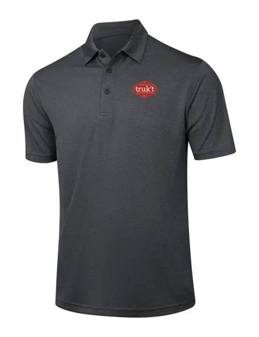 Dark Grey Heather Contender Polo w/Truk't Logo