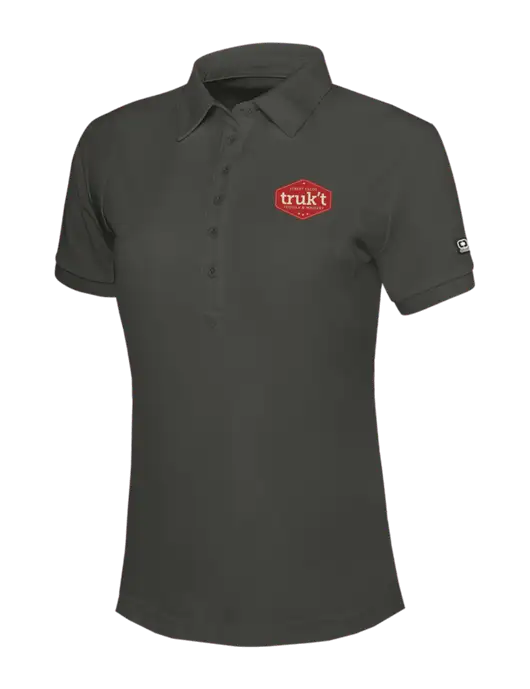 OGIO Womens Dark Grey Jewel Polo w/Truk't Logo