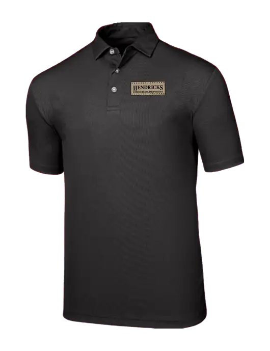 Callaway Birdseye Black Polo w/Hendricks Commercial Properties Logo