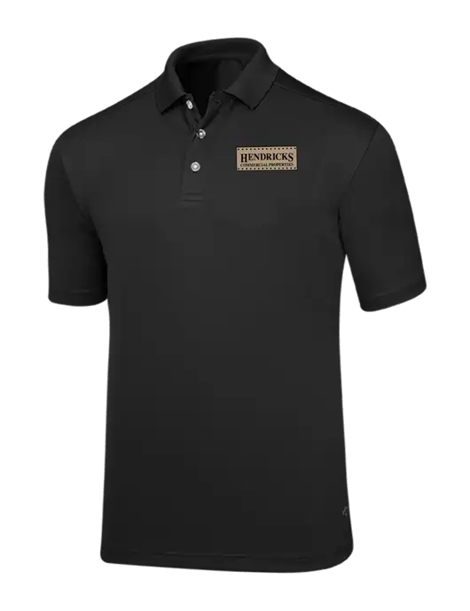 Callaway Core Black Performance Polo w/Hendricks Commercial Properties Logo