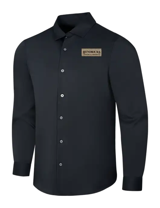 Black City Stretch Shirt w/Hendricks Commercial Properties Logo