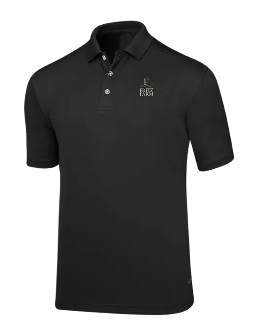 Callaway Core Black Performance Polo w/Fritz Farm Logo