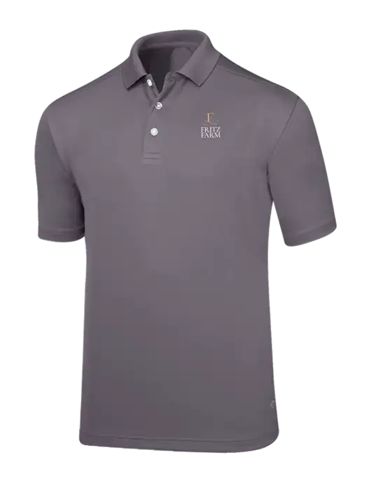 Callaway Core Medium Grey Performance Polo w/Fritz Farm Logo