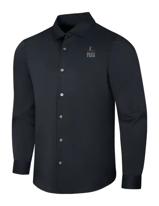 Black City Stretch Shirt w/Fritz Farm Logo