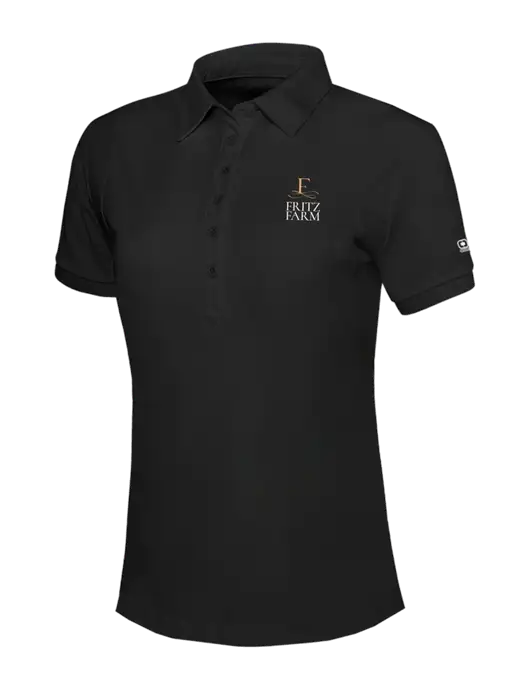 OGIO Womens Blacktop Jewel Polo w/Fritz Farm Logo