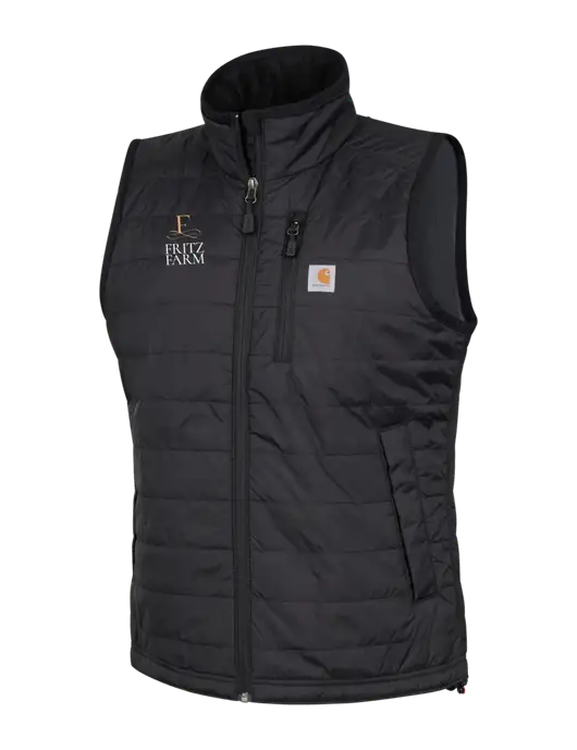 Carhartt Womens Black Gilliam Vest w/Fritz Farm Logo