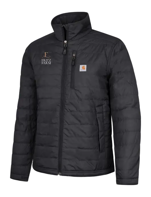 Carhartt Womens Black Gilliam Jacket w/Fritz Farm Logo