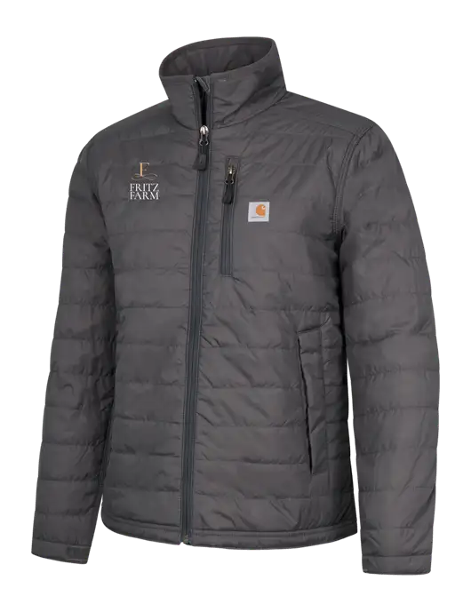 Carhartt Womens Dark Grey Gilliam Jacket w/Fritz Farm Logo