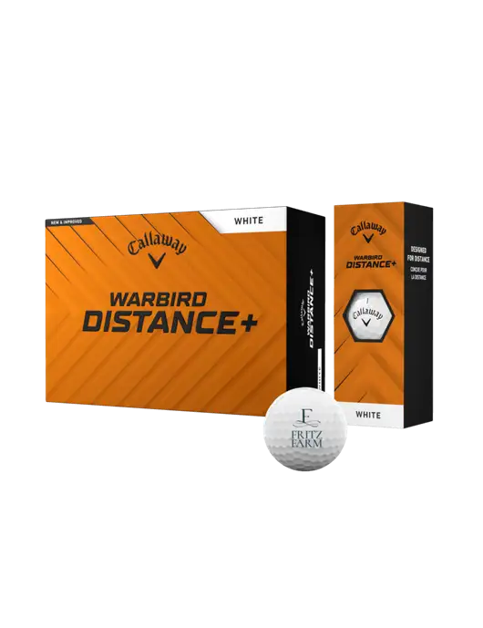 Callaway Warbird Distance Golf Balls 12/pk w/Fritz Farm Logo