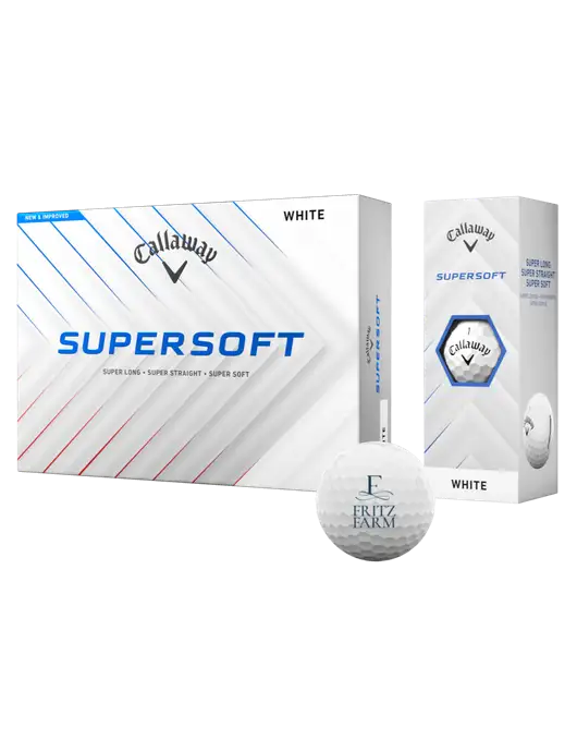 Callaway Supersoft Golf Balls 12/pk w/Fritz Farm Logo