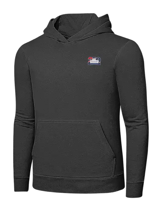 Charcoal 7.8 oz Ring Spun Hooded Sweatshirt w/Geronimo 250th Logo