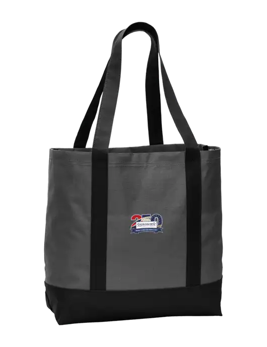 Carryall Charcoal/Black Day Tote Dark w/Geronimo 250th Logo