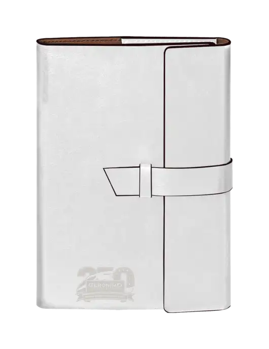 Fabrizio White 6.875 x 9.56 Portfolio w/Geronimo 250th Logo