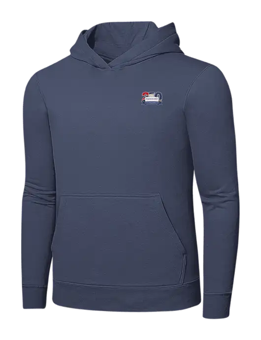 Steel Blue 7.8. oz Ring Spun Hooded Sweatshirt w/Geronimo 250th Logo