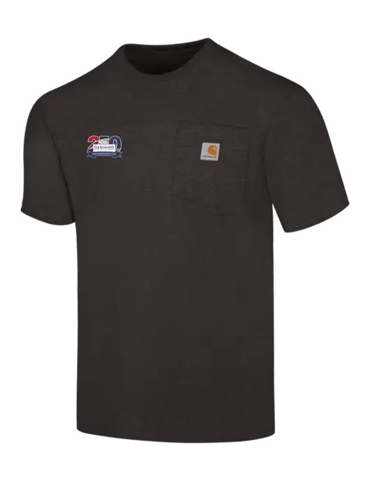 Carhartt Workwear Charcoal Heather Pocket Short Sleeve T-Shirt w/Geronimo 250th Logo