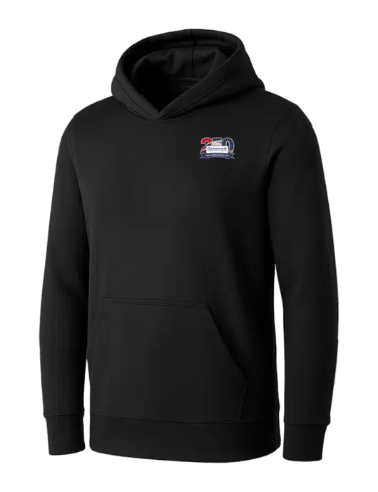Womens Black Core Fleece Pullover Hooded Sweatshirt w/Geronimo 250th Logo