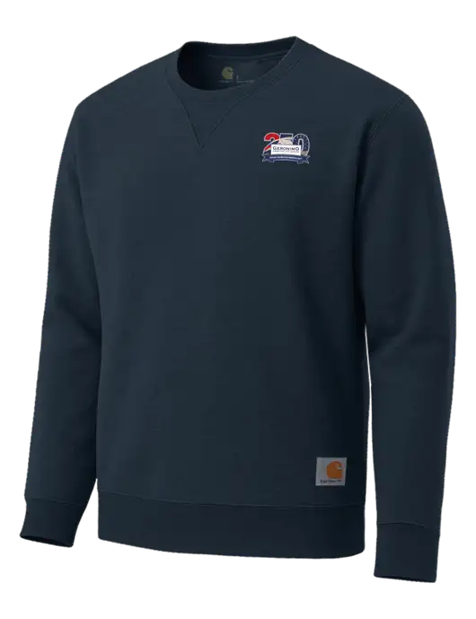 Carhartt Navy Midweight Crewneck Sweatshirt w/Geronimo 250th Logo