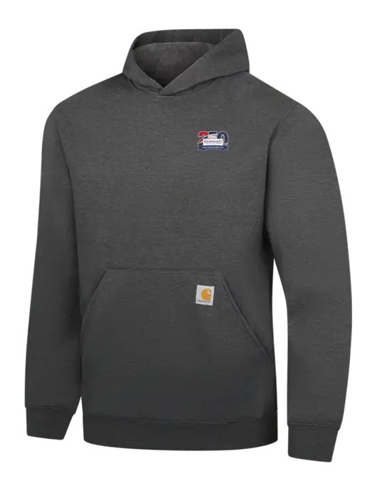 Carhartt Dark Grey Heather Midweight Hooded Sweatshirt w/Geronimo 250th Logo
