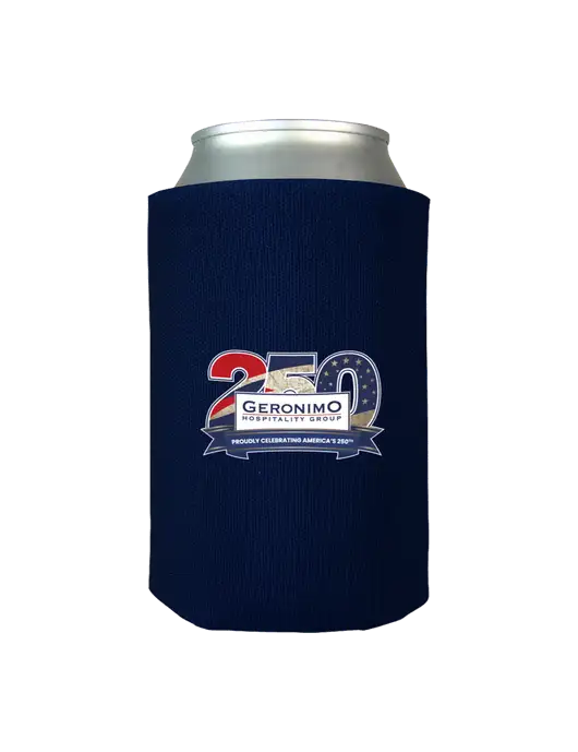 Dark Navy Foam Coolie w/Geronimo 250th Logo