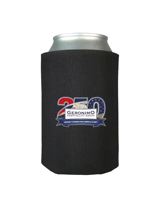 Black Foam Coolie w/Geronimo 250th Logo