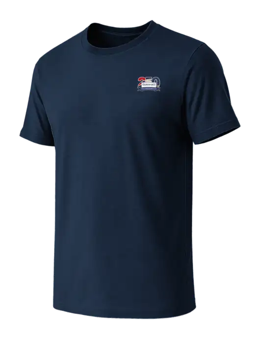 BELLA+CANVAS Navy CVC Short Sleeve Tee w/Geronimo 250th Logo