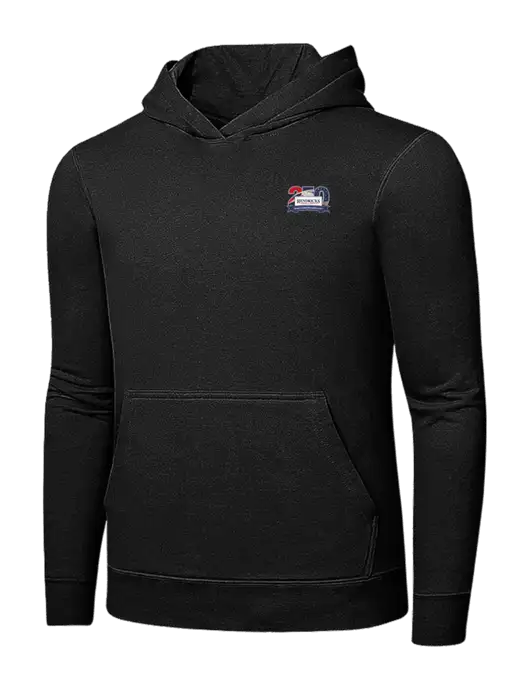 Jet Black 7.8 oz Ring Spun Hooded Sweatshirt w/Hendricks 250th Logo