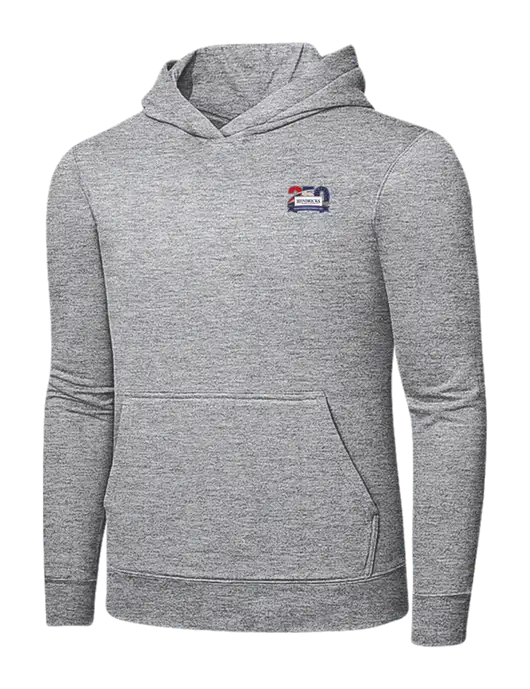 Light Grey Heather 7.8 oz Ring Spun Hooded Sweatshirt w/Hendricks 250th Logo