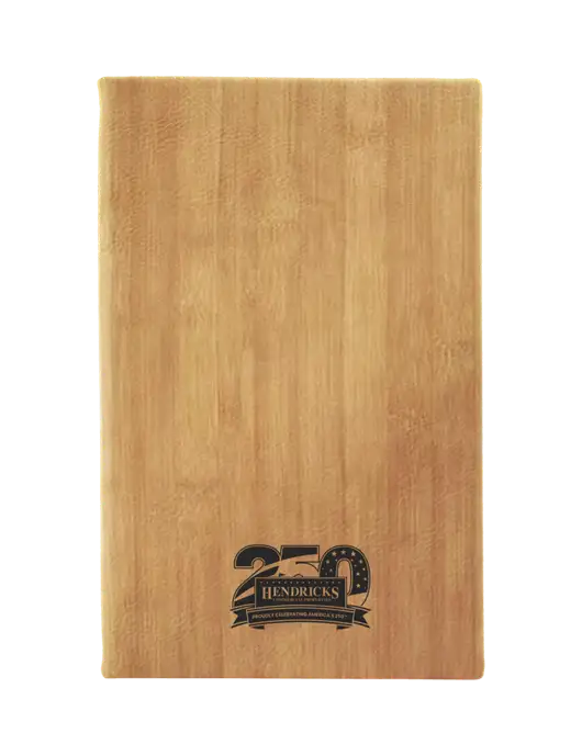 Bamboo Leatherette 5.25 x 8.25 Journal w/Hendricks 250th Logo