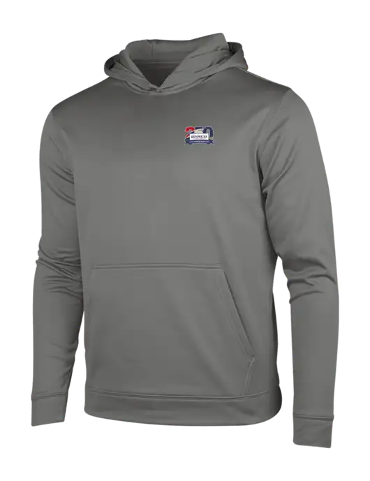 Dark Smoke Grey Sport-Wick Fleece Hooded Pullover w/Hendricks 250th Logo
