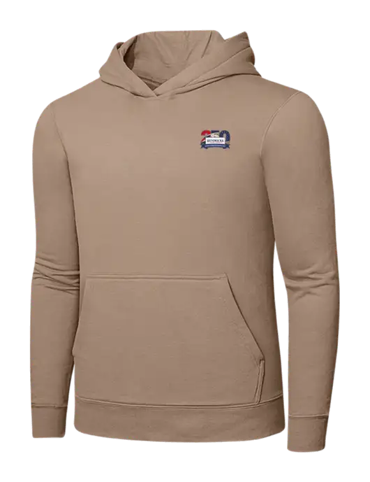 Sand 7.8. oz Ring Spun Hooded Sweatshirt w/Hendricks 250th Logo
