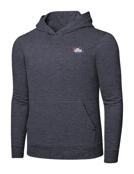 Heather Navy 7.8 oz Ring Spun Hooded Sweatshirt w/Hendricks 250th Logo