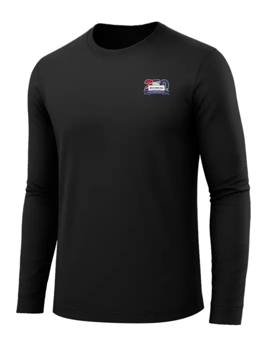 Long Sleeve Black PosiCharge Competitor Tee w/Hendricks 250th Logo