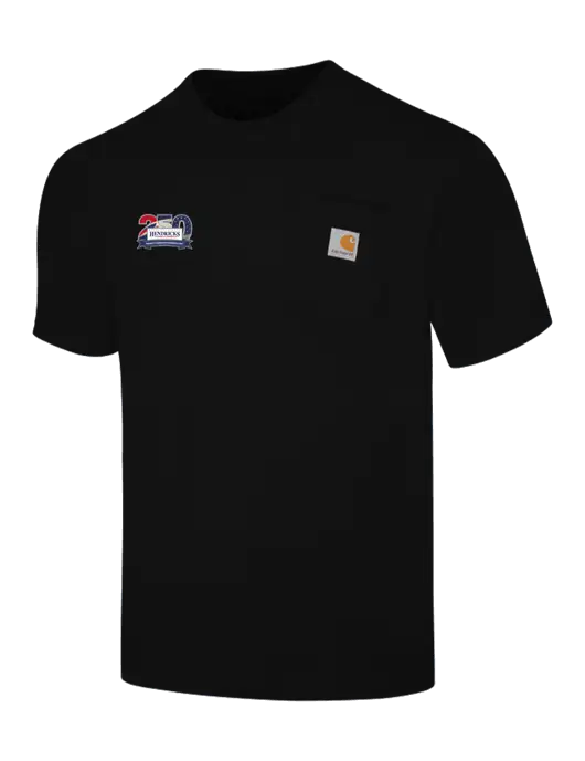 Carhartt Workwear Black Pocket Short Sleeve T-Shirt w/Hendricks 250th Logo
