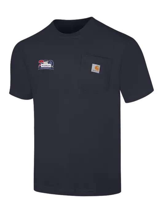 Carhartt Workwear Dark Navy Pocket Short Sleeve T-Shirt w/Hendricks 250th Logo