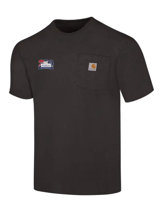 Carhartt Workwear Charcoal Heather Pocket Short Sleeve T-Shirt w/Hendricks 250th Logo