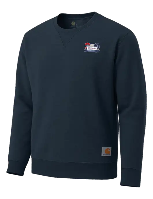 Carhartt Navy Midweight Crewneck Sweatshirt w/Hendricks 250th Logo