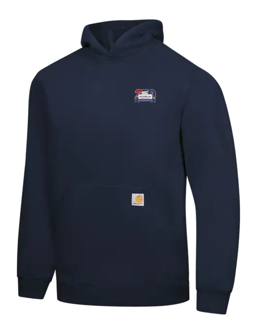 Carhartt Navy Midweight Hooded Sweatshirt w/Hendricks 250th Logo