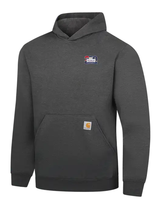Carhartt Dark Grey Heather Midweight Hooded Sweatshirt w/Hendricks 250th Logo