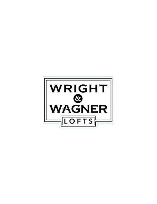 Wright & Wagner Lofts Small Decal (4.5"w)
