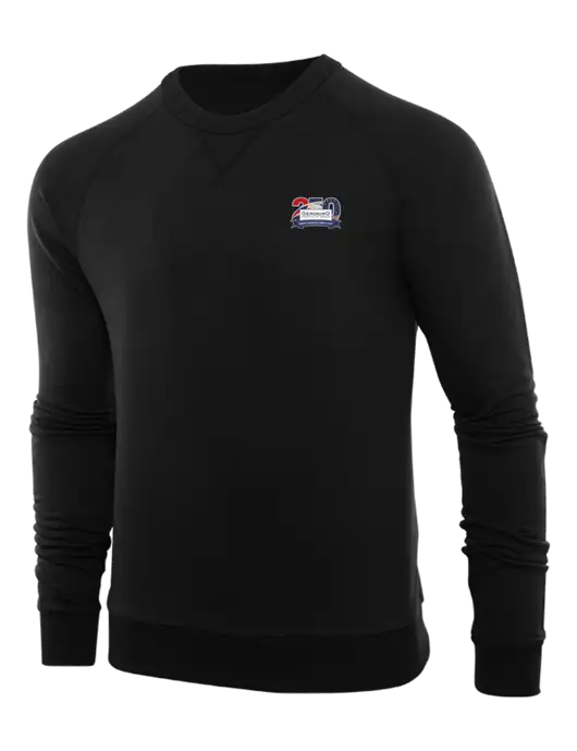Allmade Deep Black Organic French Terry Crewneck Sweatshirt w/Geronimo 250th Logo