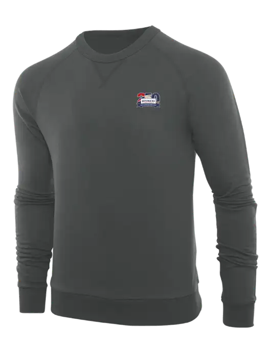 Allmade Charcoal Grey Organic French Terry Crewneck Sweatshirt w/Hendricks 250th Logo