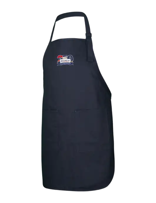 Full-Length Black Apron With Pockets w/Hendricks 250th Logo