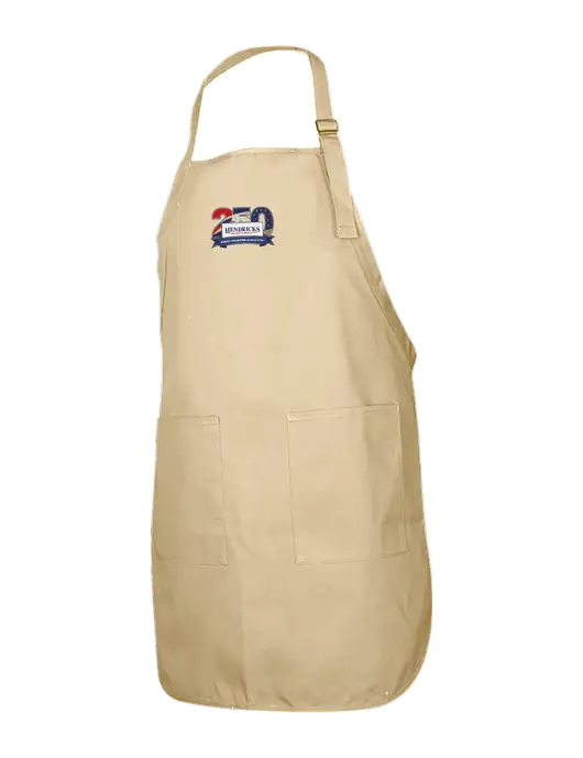 Full-Length Stone Apron With Pockets w/Hendricks 250th Logo