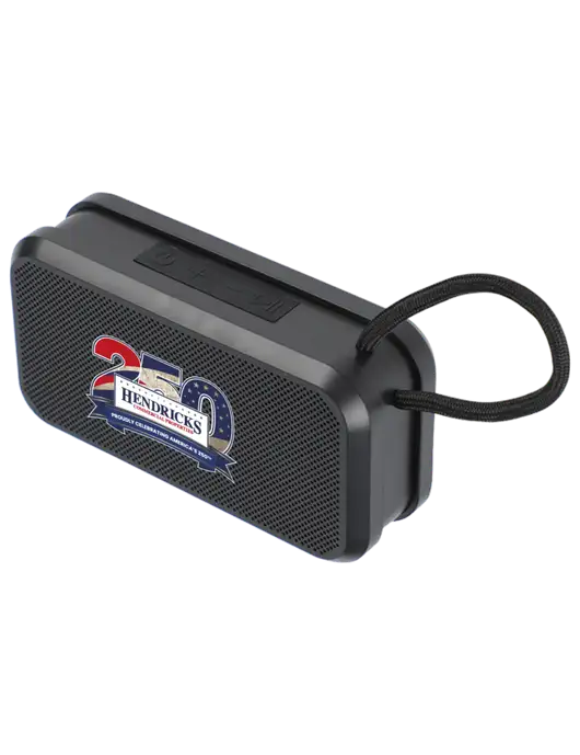 Bluetooth IPX5 Waterproof Speaker with Magnet Mount w/Hendricks 250th Logo