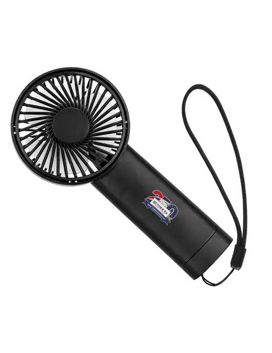 Airpulse 3-Speed Rechargeable Black Fan w/Hendricks 250th Logo