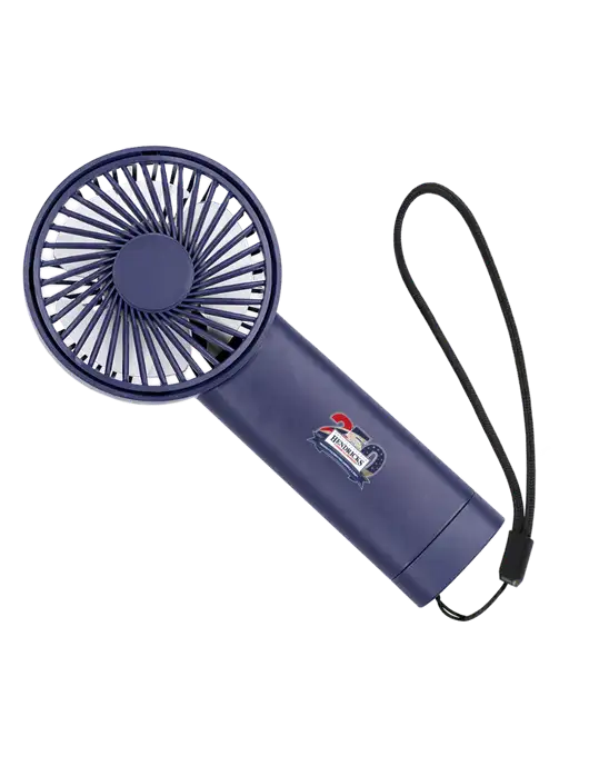 Airpulse 3-Speed Rechargeable Navy Fan w/Hendricks 250th Logo