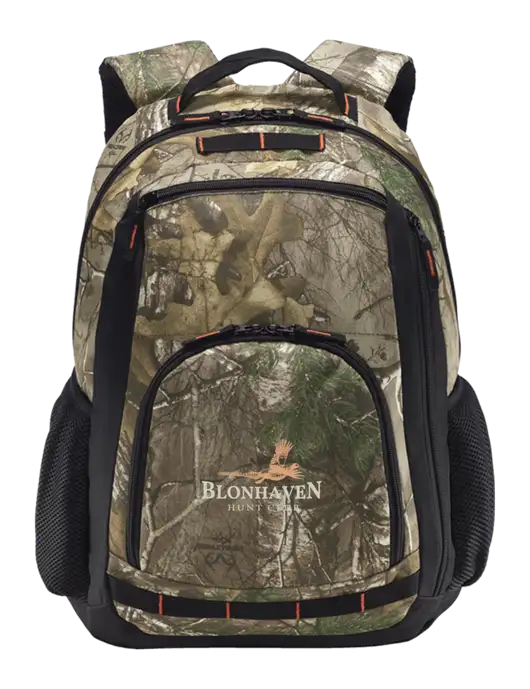 Xtreme Realtree Camo Backpack w/Blonhaven Hunt Club Logo
